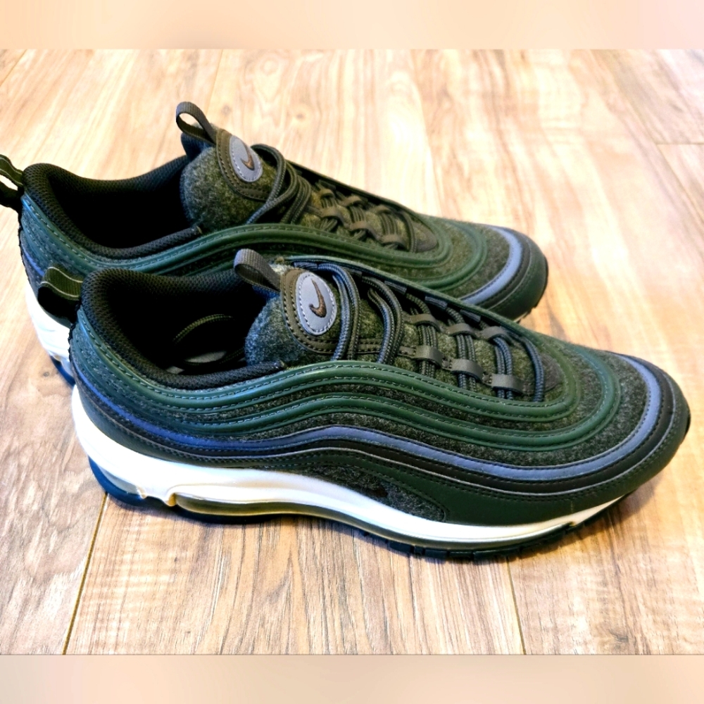 NIKE AIR MAX 97 PREMIUM WOOL COOL-PEWTER-MUSHROOM 312834-300 Size 8.5
